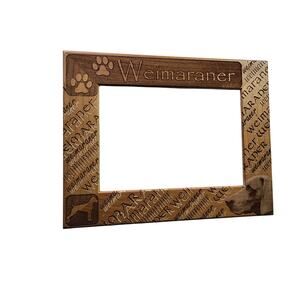 WEIMARANER Laser Engraved Wood Picture Frame